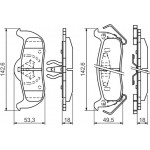Bosch Σετ τακάκια, Δισκόφρενα - 0 986 494 142