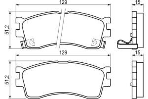 Bosch Σετ τακάκια, Δισκόφρενα - 0 986 494 144