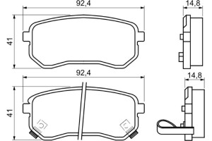Bosch Σετ τακάκια, Δισκόφρενα - 0 986 494 145