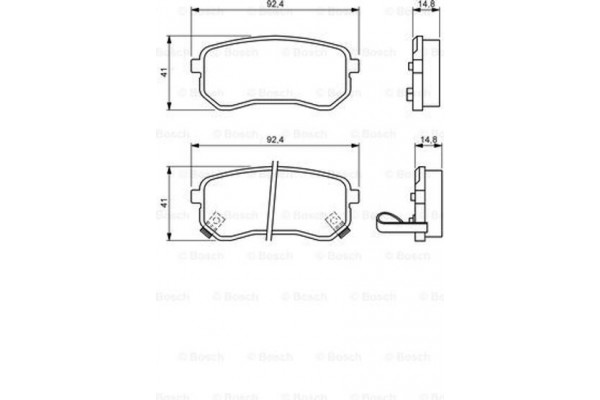 Bosch Σετ τακάκια, Δισκόφρενα - 0 986 494 145