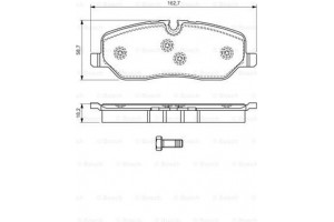 Bosch Σετ τακάκια, Δισκόφρενα - 0 986 494 147
