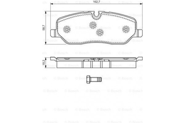 Bosch Σετ τακάκια, Δισκόφρενα - 0 986 494 147