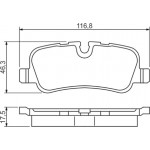Bosch Σετ τακάκια, Δισκόφρενα - 0 986 494 148