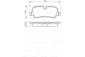 Bosch Σετ τακάκια, Δισκόφρενα - 0 986 494 148