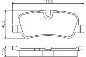 Bosch Σετ τακάκια, Δισκόφρενα - 0 986 494 148
