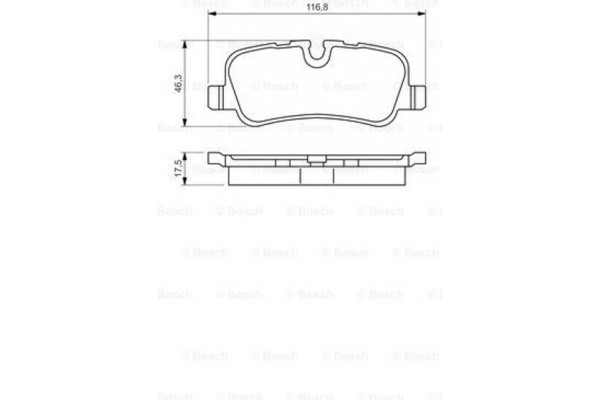 Bosch Σετ τακάκια, Δισκόφρενα - 0 986 494 148