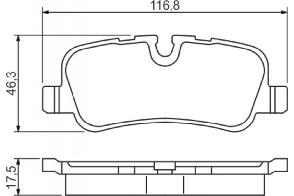 Bosch Σετ τακάκια, Δισκόφρενα - 0 986 494 148