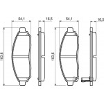 Bosch Σετ τακάκια, Δισκόφρενα - 0 986 494 151