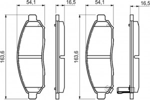 Bosch Σετ τακάκια, Δισκόφρενα - 0 986 494 151