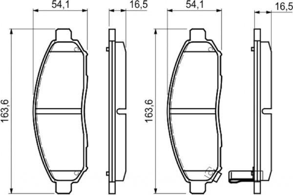 Bosch Σετ τακάκια, Δισκόφρενα - 0 986 494 151