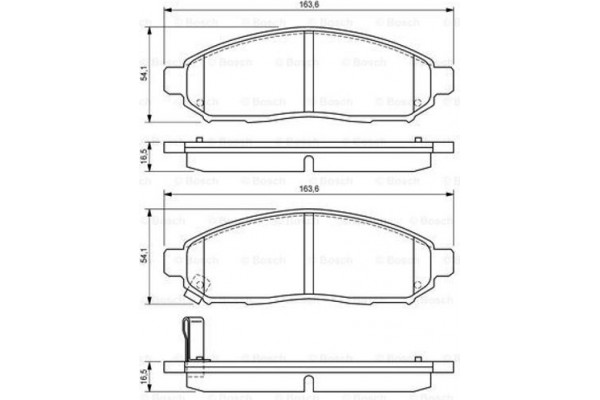 Bosch Σετ τακάκια, Δισκόφρενα - 0 986 494 151