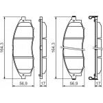 Bosch Σετ τακάκια, Δισκόφρενα - 0 986 494 152