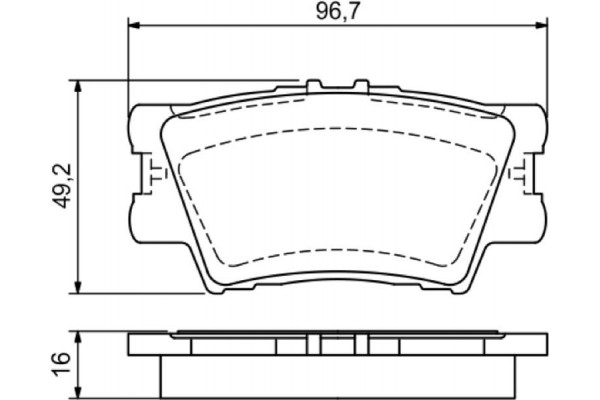 Bosch Σετ τακάκια, Δισκόφρενα - 0 986 494 154