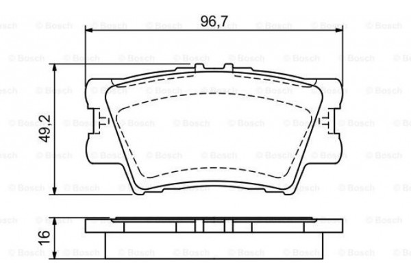 Bosch Σετ τακάκια, Δισκόφρενα - 0 986 494 154