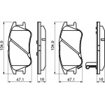 Bosch Σετ τακάκια, Δισκόφρενα - 0 986 494 155