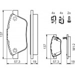 Bosch Σετ τακάκια, Δισκόφρενα - 0 986 494 157