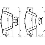 Bosch Σετ τακάκια, Δισκόφρενα - 0 986 494 158