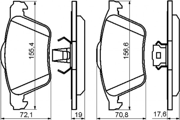 Bosch Σετ τακάκια, Δισκόφρενα - 0 986 494 158