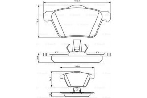 Bosch Σετ τακάκια, Δισκόφρενα - 0 986 494 159