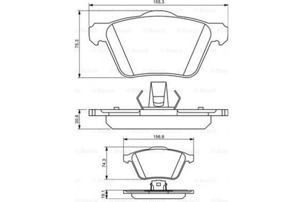 Bosch Σετ τακάκια, Δισκόφρενα - 0 986 494 159