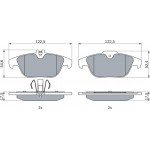 Bosch Σετ τακάκια, Δισκόφρενα - 0 986 494 162