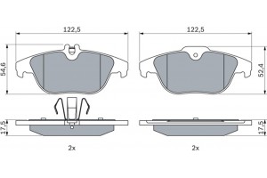Bosch Σετ τακάκια, Δισκόφρενα - 0 986 494 162