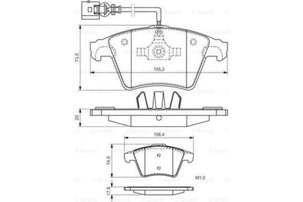 Bosch Σετ τακάκια, Δισκόφρενα - 0 986 494 164