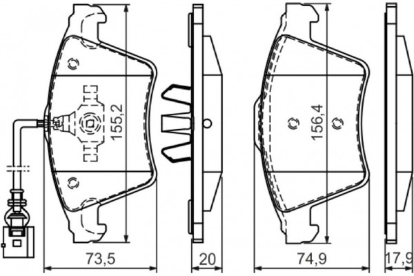 Bosch Σετ τακάκια, Δισκόφρενα - 0 986 494 164