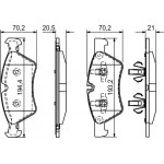 Bosch Σετ τακάκια, Δισκόφρενα - 0 986 494 165
