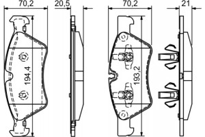 Bosch Σετ τακάκια, Δισκόφρενα - 0 986 494 165