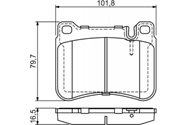 Bosch Σετ τακάκια, Δισκόφρενα - 0 986 494 166