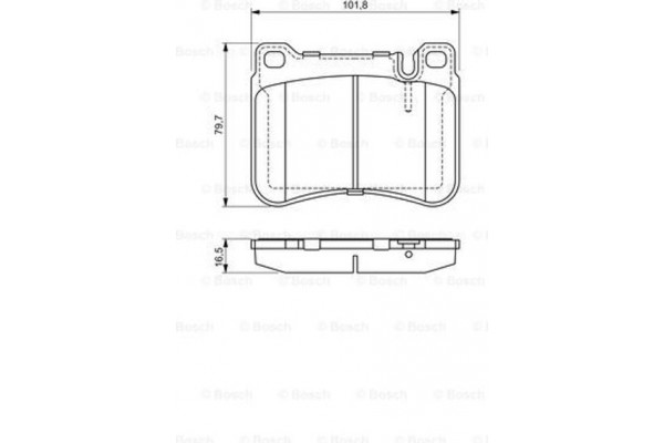 Bosch Σετ τακάκια, Δισκόφρενα - 0 986 494 166