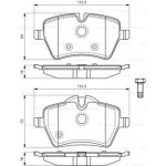 Bosch Σετ τακάκια, Δισκόφρενα - 0 986 494 168