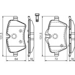 Bosch Σετ τακάκια, Δισκόφρενα - 0 986 494 168