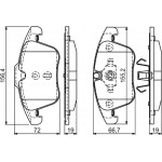 Bosch Σετ τακάκια, Δισκόφρενα - 0 986 494 169