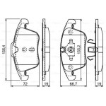 Bosch Σετ τακάκια, Δισκόφρενα - 0 986 494 169