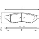 Bosch Σετ τακάκια, Δισκόφρενα - 0 986 494 172