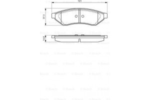 Bosch Σετ τακάκια, Δισκόφρενα - 0 986 494 172
