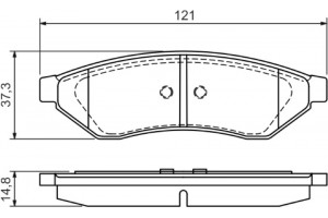 Bosch Σετ τακάκια, Δισκόφρενα - 0 986 494 172