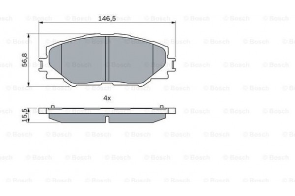 Bosch Σετ τακάκια, Δισκόφρενα - 0 986 494 174