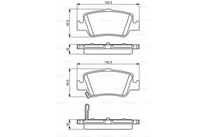 Bosch Σετ τακάκια, Δισκόφρενα - 0 986 494 182