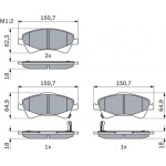 Bosch Σετ τακάκια, Δισκόφρενα - 0 986 494 187