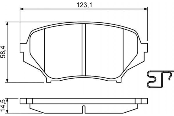 Bosch Σετ τακάκια, Δισκόφρενα - 0 986 494 188