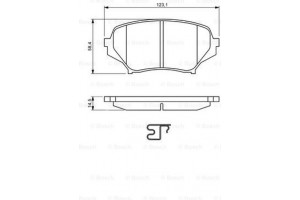 Bosch Σετ τακάκια, Δισκόφρενα - 0 986 494 188