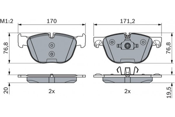 Bosch Σετ τακάκια, Δισκόφρενα - 0 986 494 191