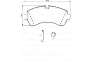 Bosch Σετ τακάκια, Δισκόφρενα - 0 986 494 194