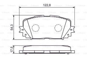 Bosch Σετ τακάκια, Δισκόφρενα - 0 986 494 196