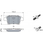 Bosch Σετ τακάκια, Δισκόφρενα - 0 986 494 199