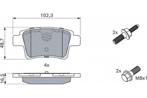 Bosch Σετ τακάκια, Δισκόφρενα - 0 986 494 199