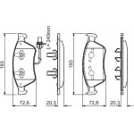 Bosch Σετ τακάκια, Δισκόφρενα - 0 986 494 200